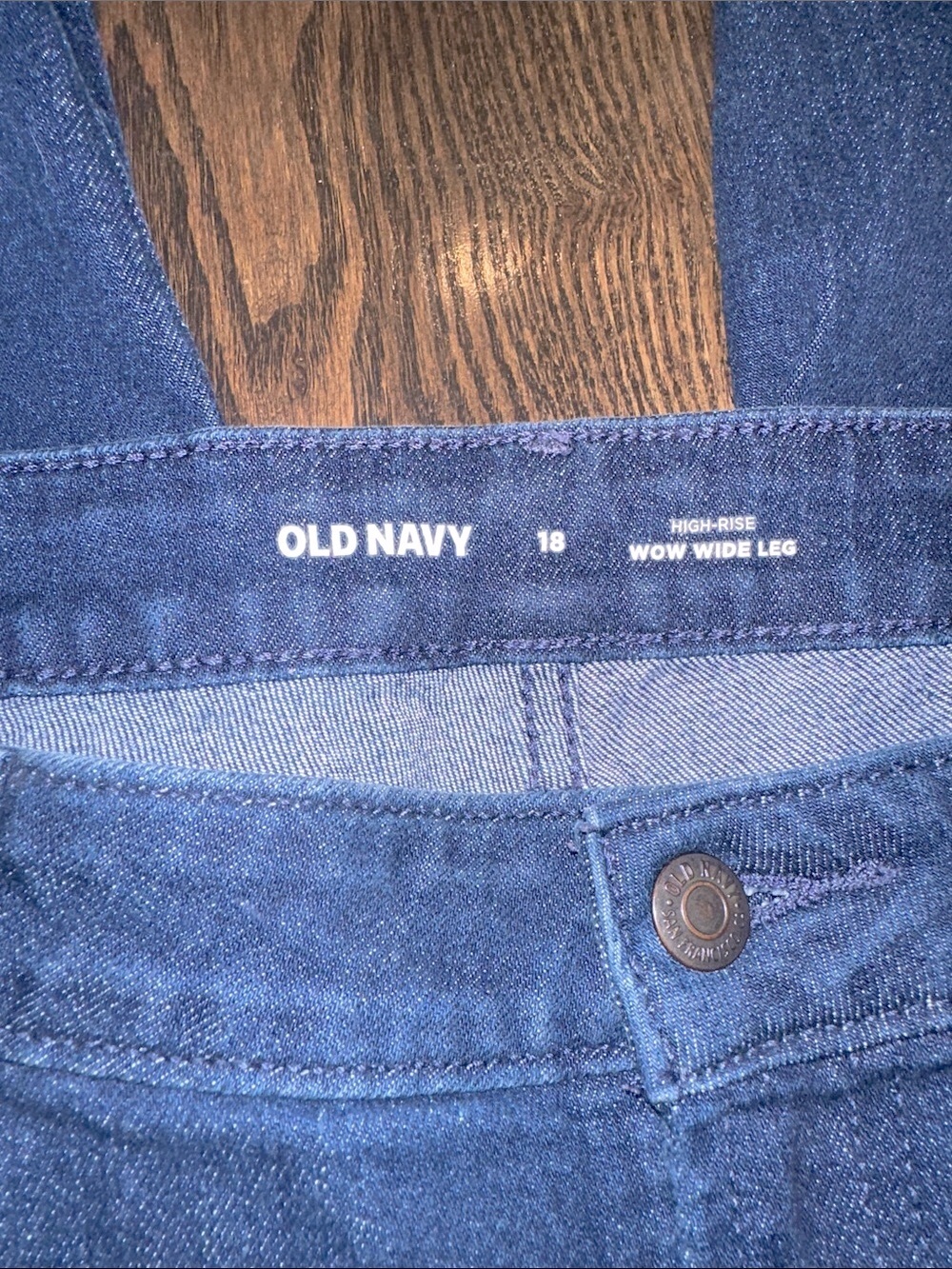Old navy size 18 High rise wow wide leg jeans - Picture 3 of 6